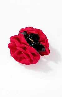LA Hearts Red Rose Hair Claw Clip