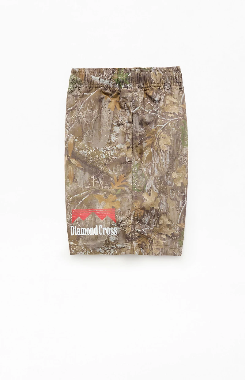 Diamond Cross Ranch Range Camo 5.5" Swim Trunks