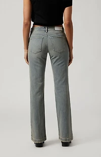 Pacsun Jade Low Rise Bootcut Jeans Light Indigo Tinted