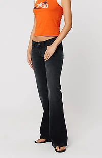 ABRAND 00 Shanae Super Low Kick Flare Jeans