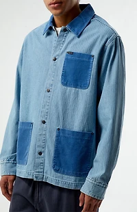 Brixton Herringbone Lightweight Denim Chore Jacket