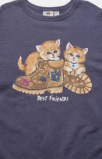 PS VINTAGE '90s Best Friend Cats Crew Neck Sweatshirt