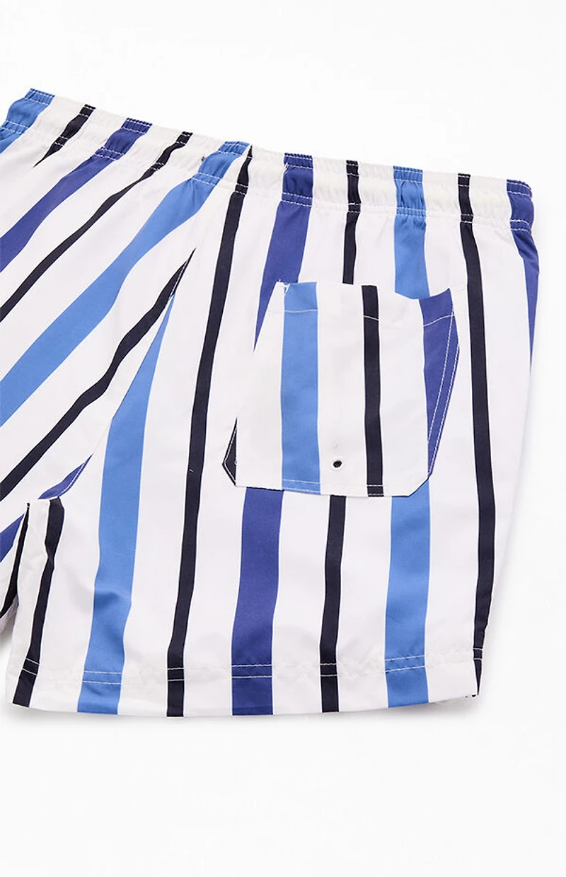 Pacsun Roosevelt Striped 4.5" Swim Trunks