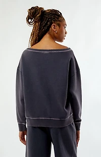 BUSCH LIGHT 89 Off-The-Shoulder Sweatshirt