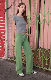 John Galt Green Hilary Yoga Baggy Sweatpants