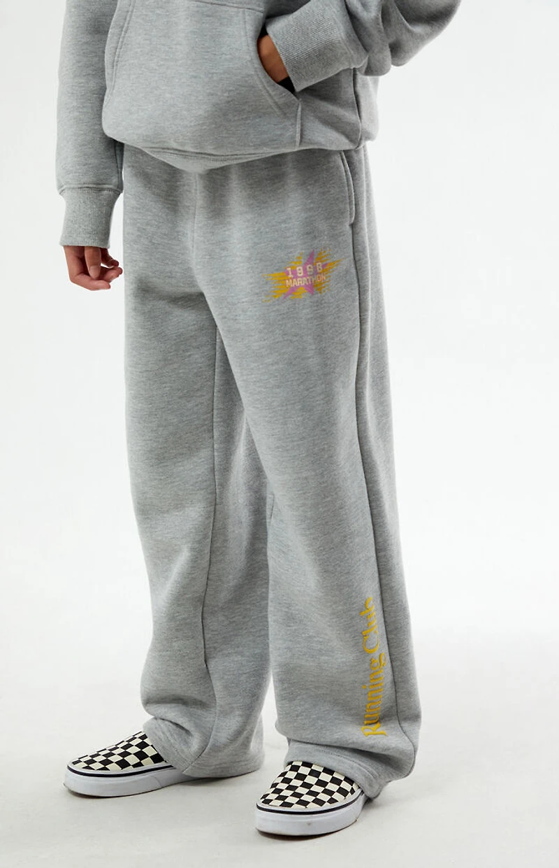 Pacsun Kids Heather Grey 1998 Marathon Baggy Sweatpants