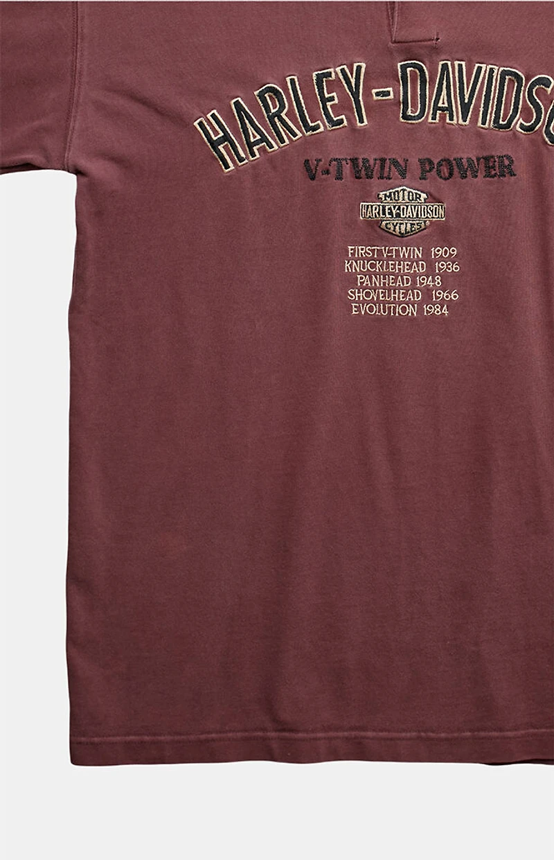 PS VINTAGE Maroon 2000s Harley Davidson Graphic T-Shirt