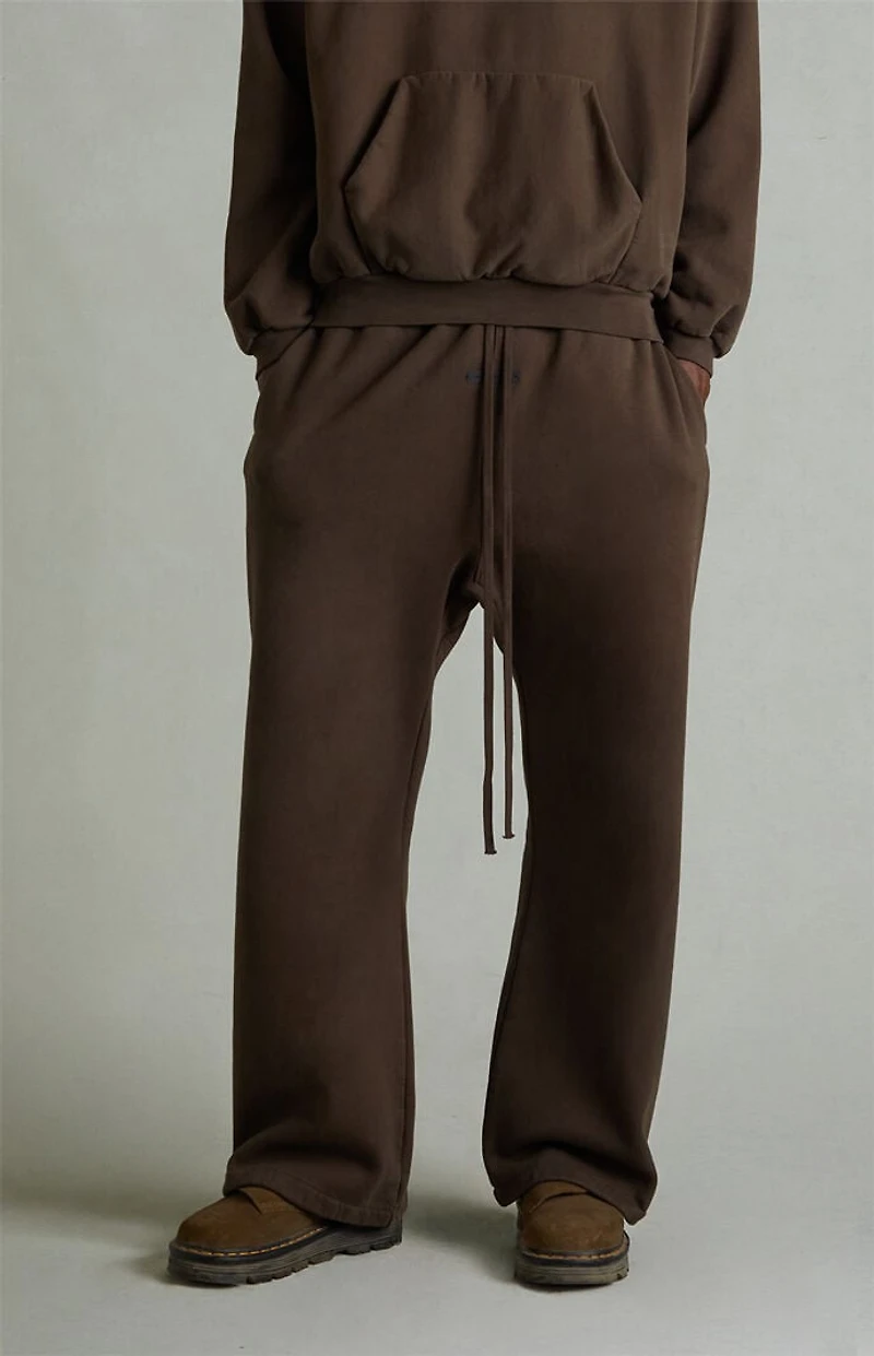 Fear of God ESSENTIALS Brown Fleece Flare Sweatpants