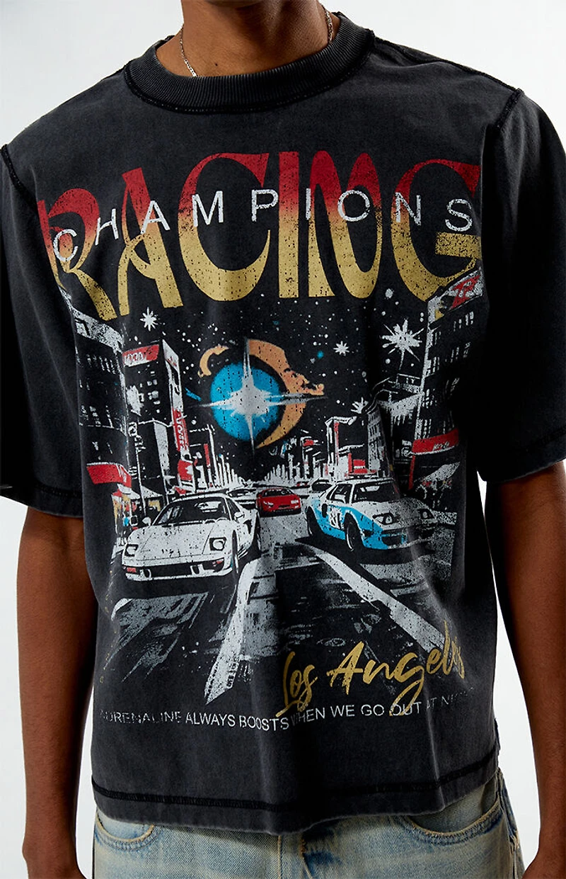 Pacsun LA Racing Cropped T-Shirt