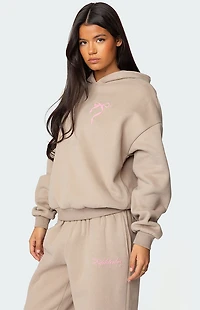 Edikted Sasha Bow Detail Hoodie