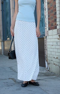 John Galt Sephira Polka Dot Midi Skirt