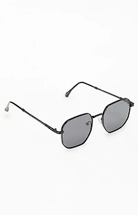 Pacsun Black Metal Rectangle Frame Sunglasses