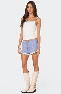 Edikted Gretchen Lace Trim Tank Top