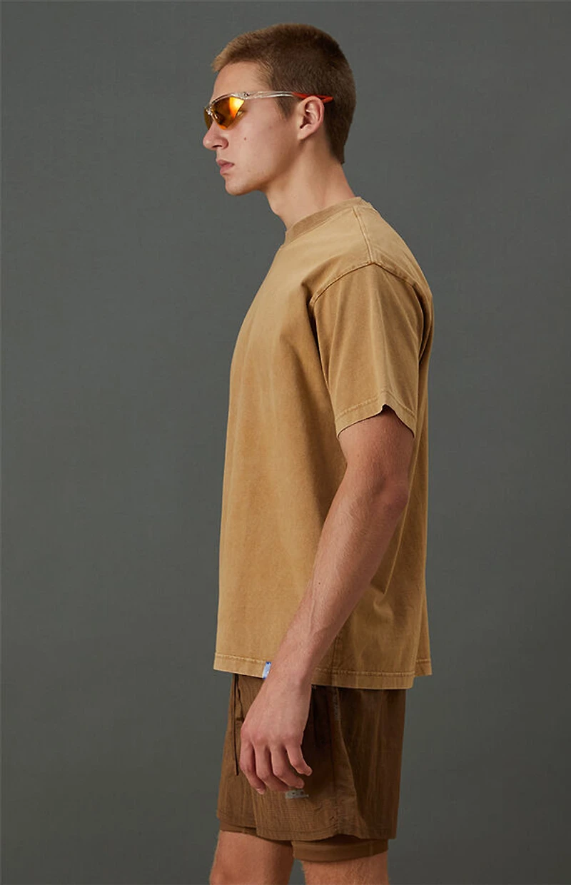 A.R.C. Light Tan Vintage Wash Heavyweight Oversized T-Shirt