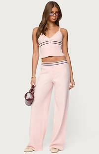 Edikted Miya Stripey Knit Pants