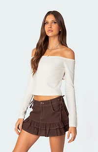 Edikted Rosanne Off The Shoulder Top