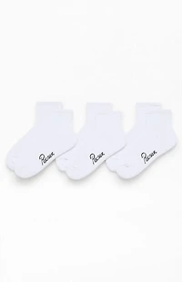 Pacsun 3 Pack White Quarter Socks