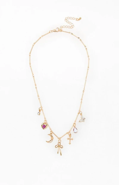 LA Hearts Chloe Charm Necklace