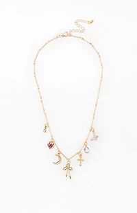 LA Hearts Chloe Charm Necklace