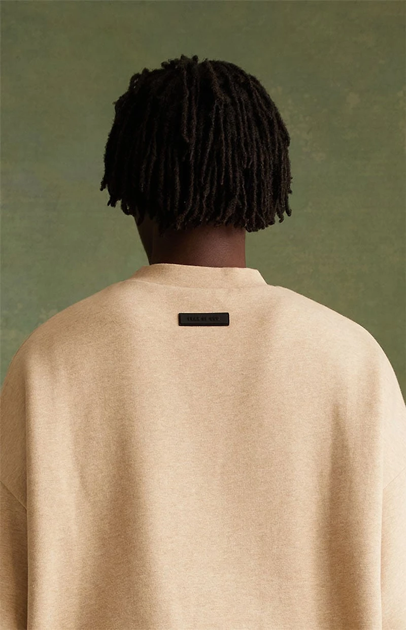 Fear of God ESSENTIALS Gold Heather Crew Neck Sweatshirt
