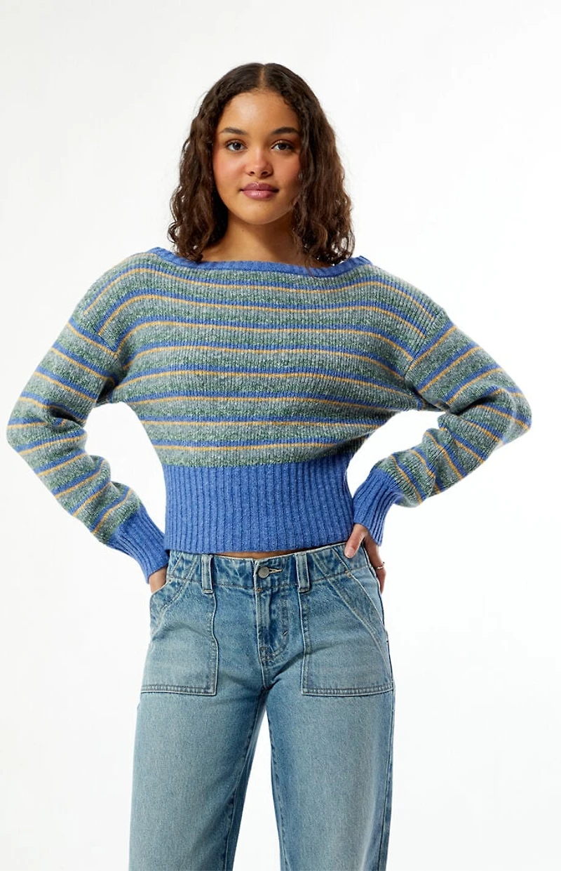 Your Favorite Cosette Ribbed Off-The-Shoulder Sweater