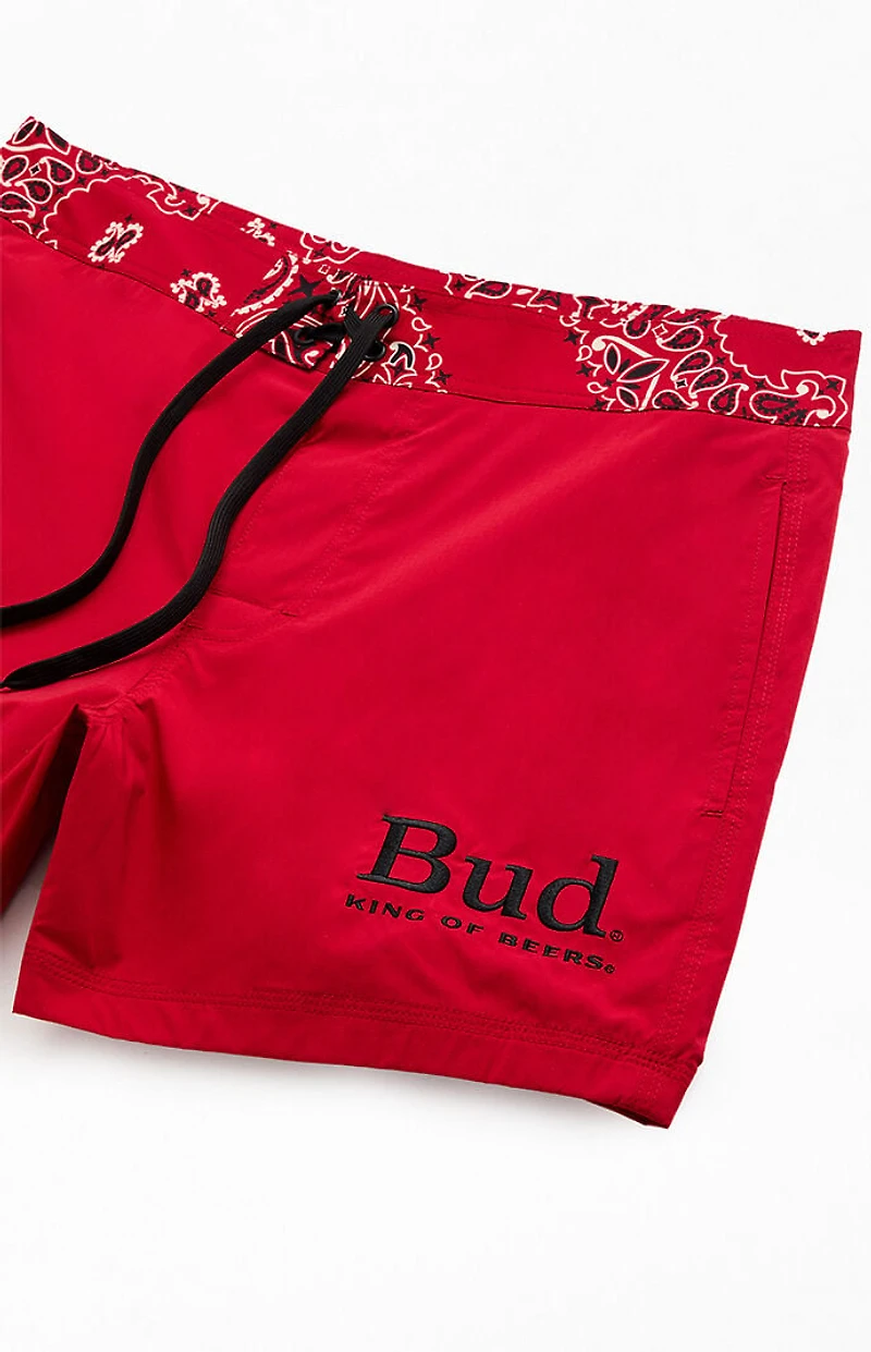 Budweiser by Pacsun Paisley Logo 5" Boardshorts