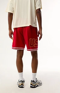 Mitchell & Ness USC Trojans Current Mesh Shorts