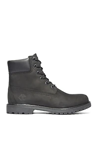 Timberland Women's Black Premium 6inch Lace-Up Waterproof Boots