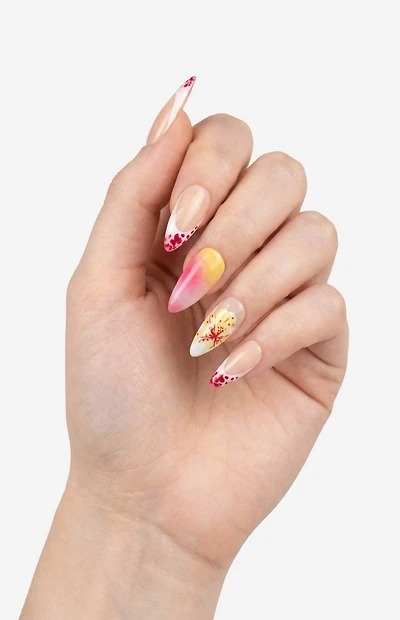 NEVER HAVE I EVER Tropical Girl Almond Press-On Nails