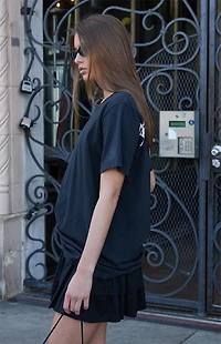 John Galt Penelope Radio Silence Shadows Oversized T-Shirt
