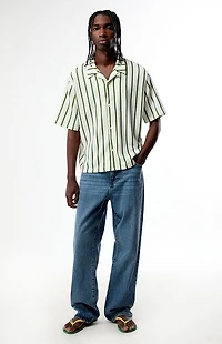 Pacsun Naz Striped Textured Camp Shirt