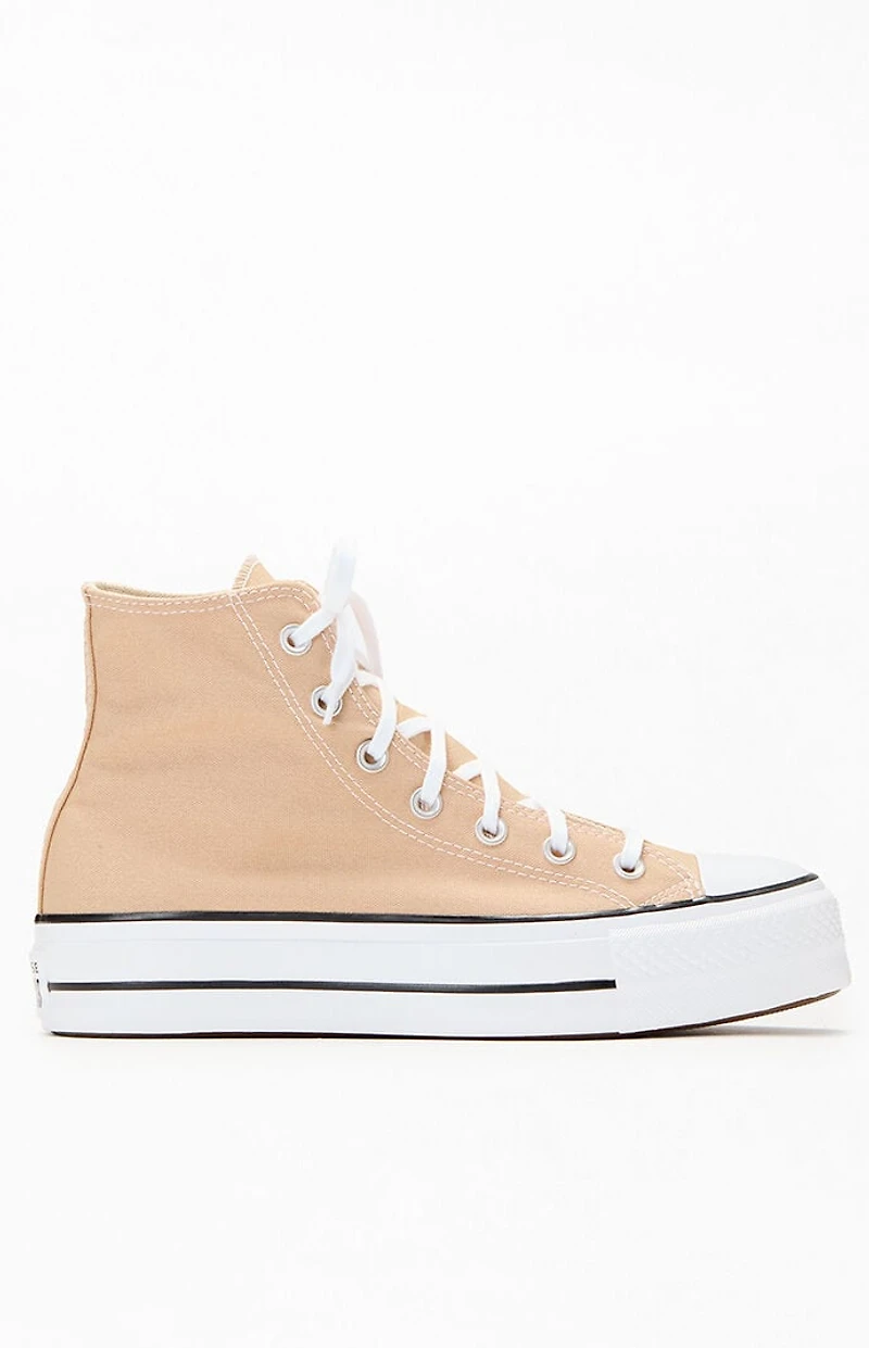 Converse Women's Light Brown Chuck Taylor All Star Lift Platform Sneakers