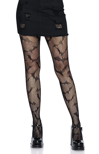 Leg Avenue Costume Bat Fishnet Tights