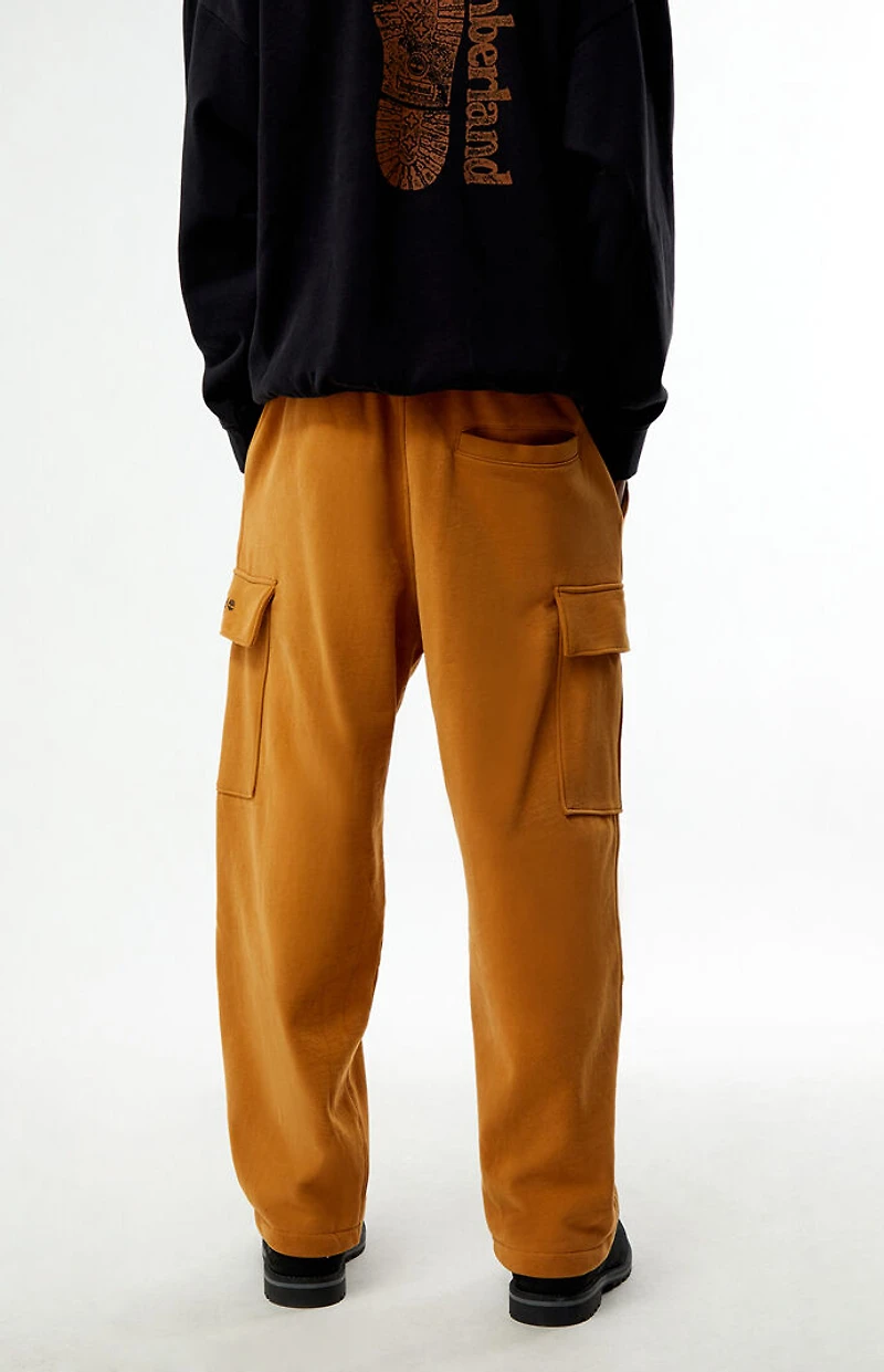 Timberland Tan Baggy Cargo Sweatpants