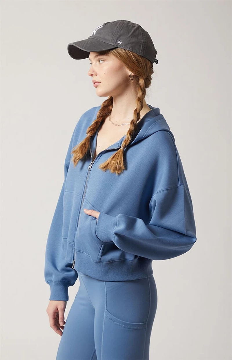 PAC 1980 Active Sweat Alta Modal Cropped Zip Up Hoodie