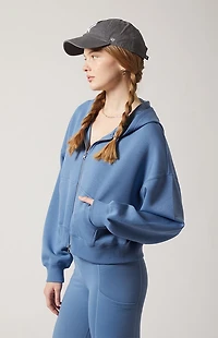 PAC 1980 Active Sweat Alta Modal Cropped Zip Up Hoodie