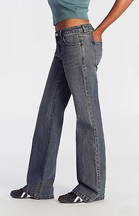 Pacsun Jade Low Rise Bootcut Jeans Dark Indigo