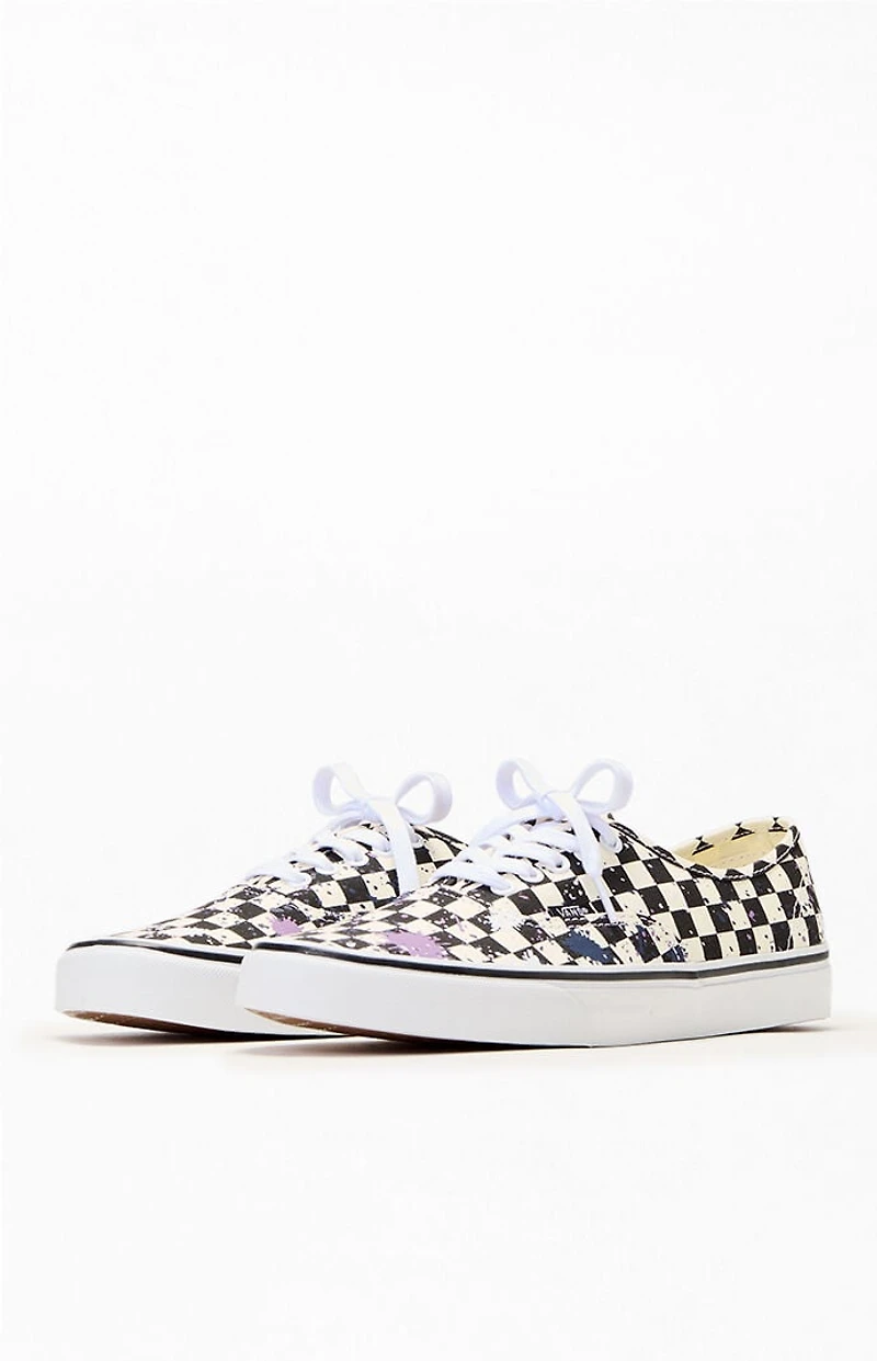 Vans Authentic Splatter Checkerboard Shoes