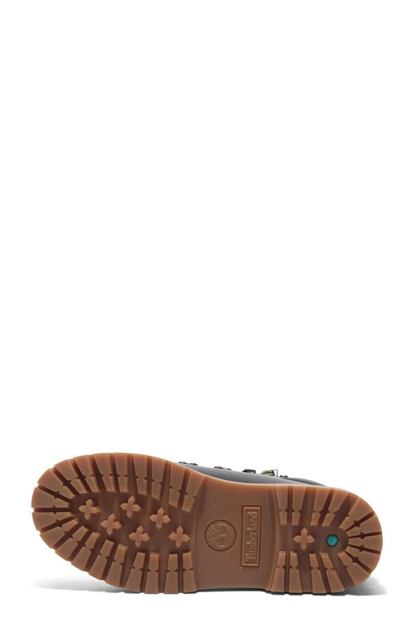 Timberland Women's Black Nubuck Stone Street Mid Lace-Up Boots