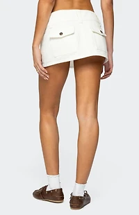 Edikted Mckinley Denim Mini Skirt