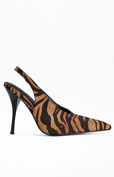 AZALEA WANG Women's Doreen Tiger Stiletto Pumps
