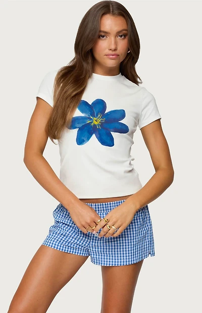 Edikted Marelle Flower Graphic T-Shirt