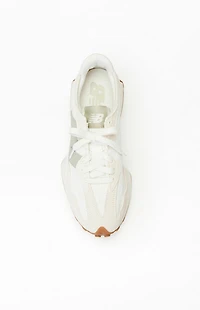 New Balance Women's White & Green 327 Sneakers