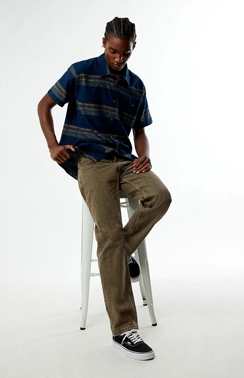 Levi's 555 Brown Relaxed Straight Jeans