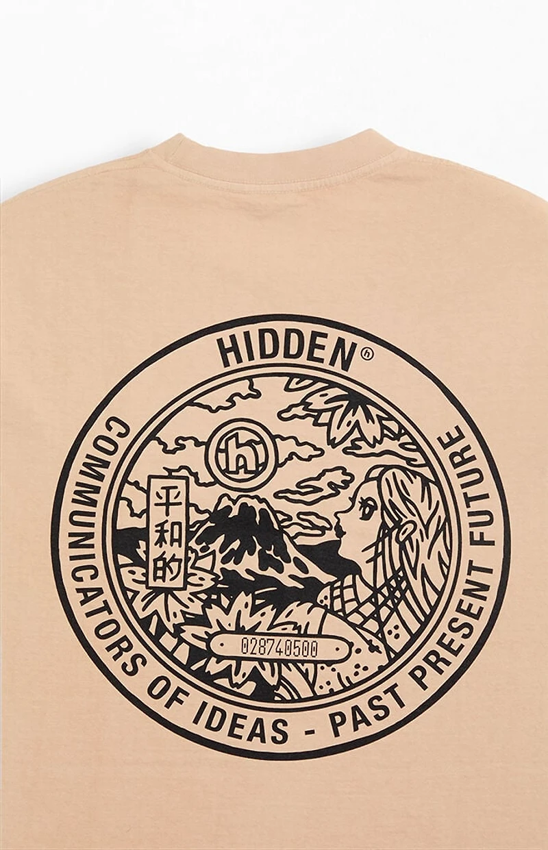 Hidden NY Tan Peace Plate T-Shirt