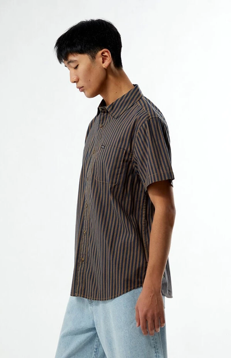 Brixton Charter Striped Camp Shirt