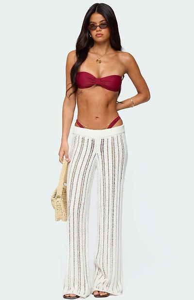 Edikted Echo Ladder Knit Pants