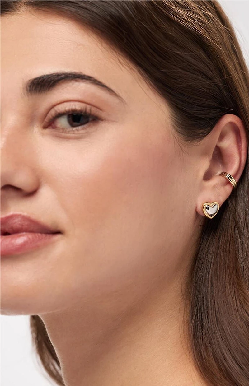 Ana Luisa Lev Two-Tone Stud Earrings