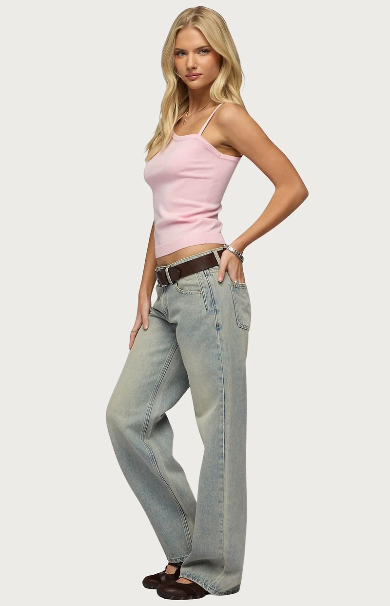 Edikted Lorelai Asymmetric Knit Top