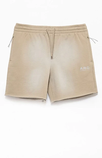 A.R.C. Active Khaki Cutoff Fleece Sweat Shorts